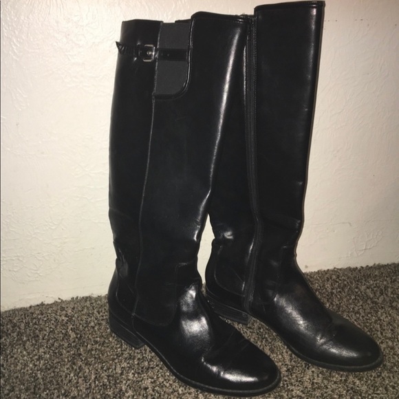 Ann Taylor Leather Riding Boots - Picture 2 of 5